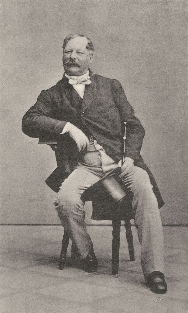 MILITARIA. Portrait of Baron von Stampach, 1862 1935 old vintage print picture